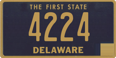 DE license plate 4224