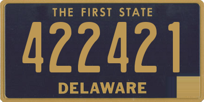 DE license plate 422421