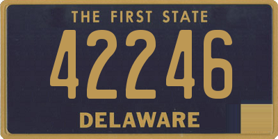 DE license plate 42246