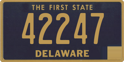 DE license plate 42247