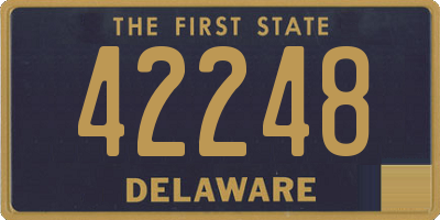 DE license plate 42248