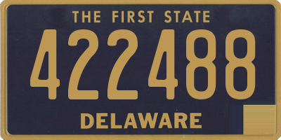 DE license plate 422488
