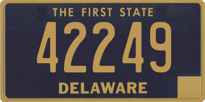 DE license plate 42249