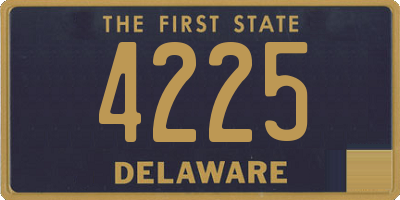 DE license plate 4225