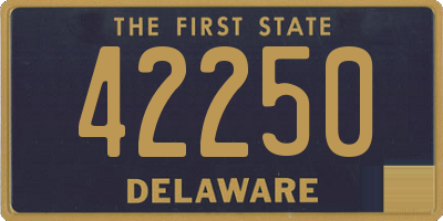 DE license plate 42250