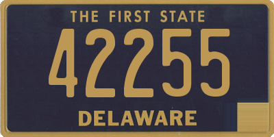 DE license plate 42255