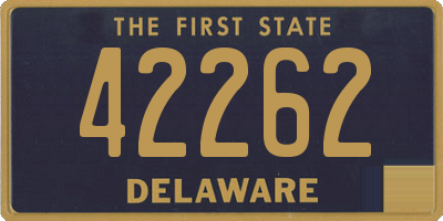 DE license plate 42262