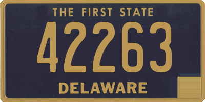 DE license plate 42263