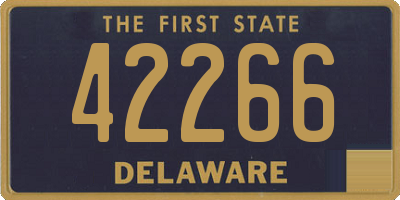 DE license plate 42266