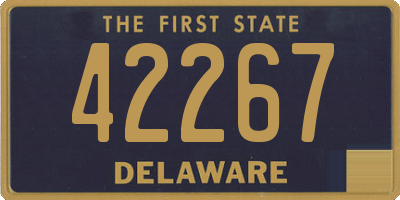 DE license plate 42267