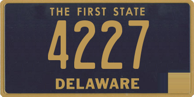 DE license plate 4227