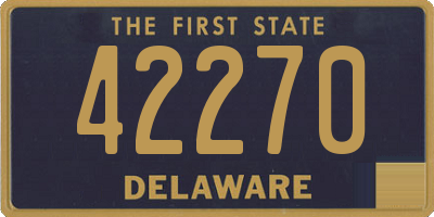 DE license plate 42270