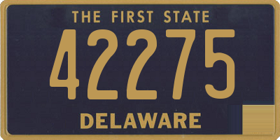 DE license plate 42275