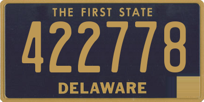 DE license plate 422778