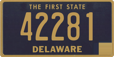DE license plate 42281