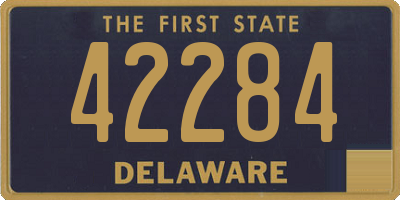 DE license plate 42284