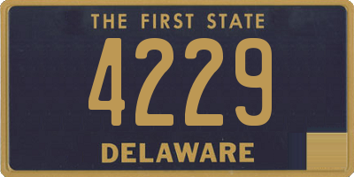 DE license plate 4229