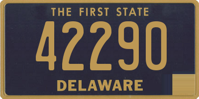 DE license plate 42290