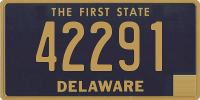 DE license plate 42291