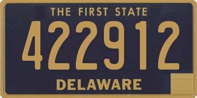 DE license plate 422912