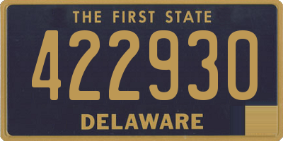 DE license plate 422930