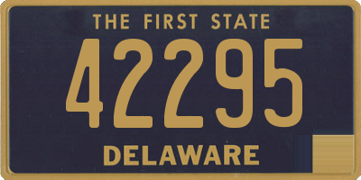 DE license plate 42295