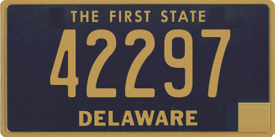DE license plate 42297
