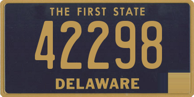 DE license plate 42298