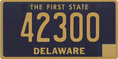 DE license plate 42300
