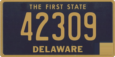 DE license plate 42309