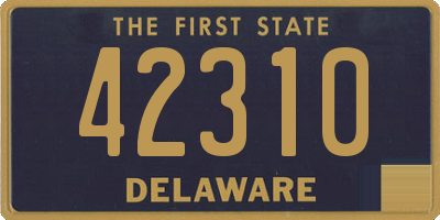 DE license plate 42310