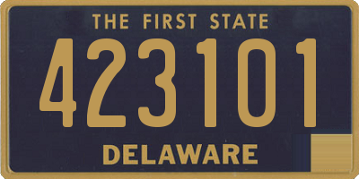 DE license plate 423101