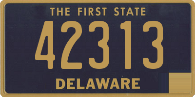 DE license plate 42313