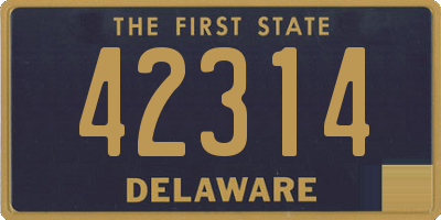 DE license plate 42314