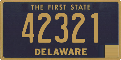 DE license plate 42321
