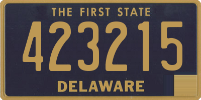 DE license plate 423215