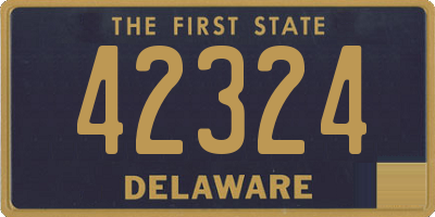 DE license plate 42324