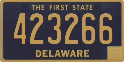 DE license plate 423266