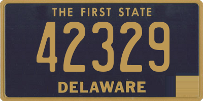 DE license plate 42329