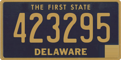 DE license plate 423295