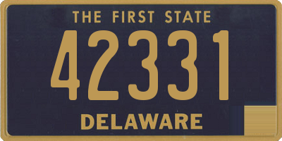 DE license plate 42331
