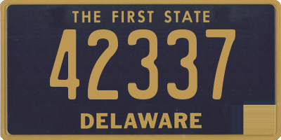 DE license plate 42337
