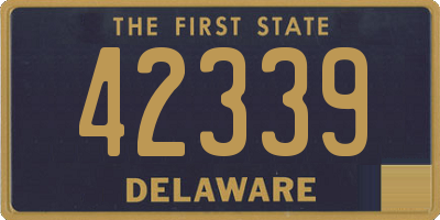 DE license plate 42339