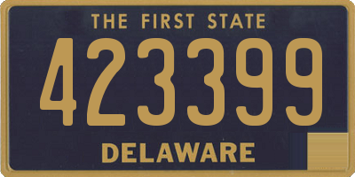 DE license plate 423399