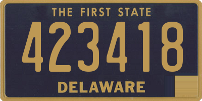 DE license plate 423418