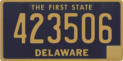 DE license plate 423506