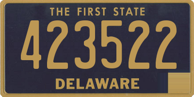 DE license plate 423522