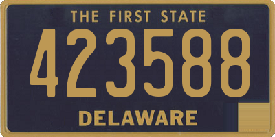 DE license plate 423588