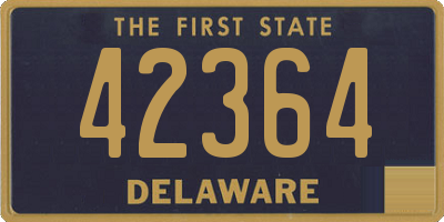 DE license plate 42364