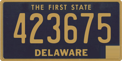 DE license plate 423675